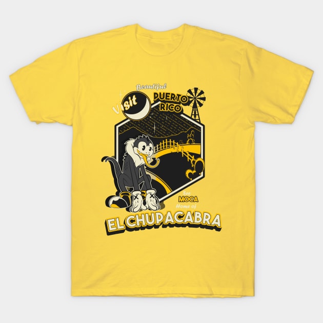 Crypto Tourism : El Chupacabra T-Shirt by todd3point0